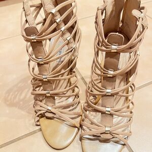 Guess Beige Strappy Women's heels